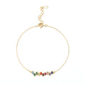 S925 Sterling Silver Bracelet Set with Colorful Zirconia