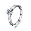 S925 Sterling Silver Moissanite Wedding Ring
