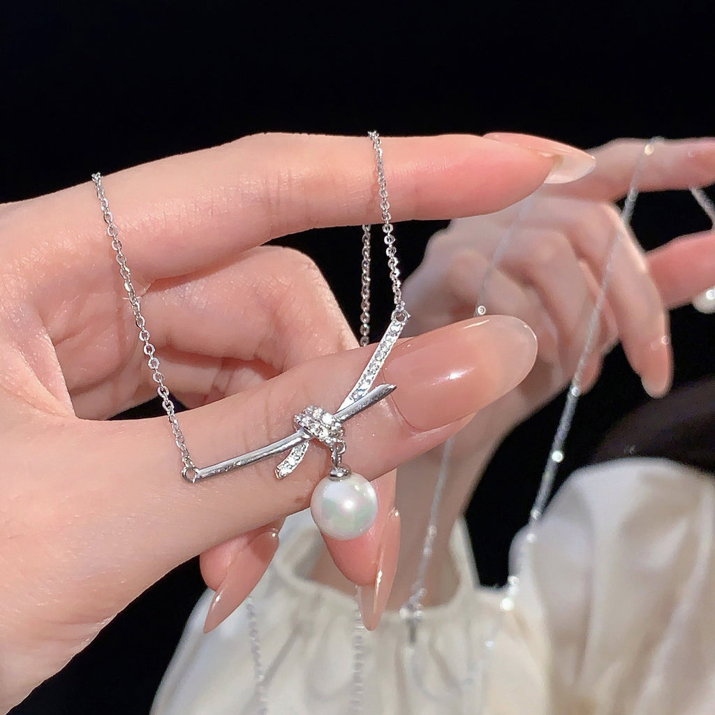 925 sterling silver pearl pendant necklace