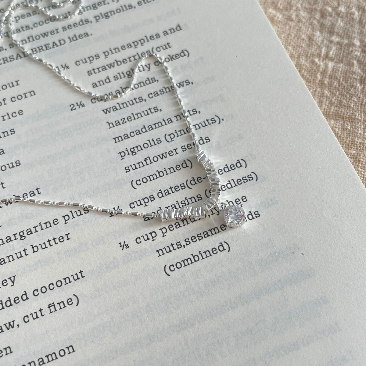925 sterling silver necklace - silvery