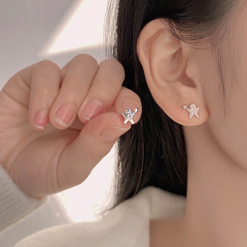925 sterling silver earrings - silvery