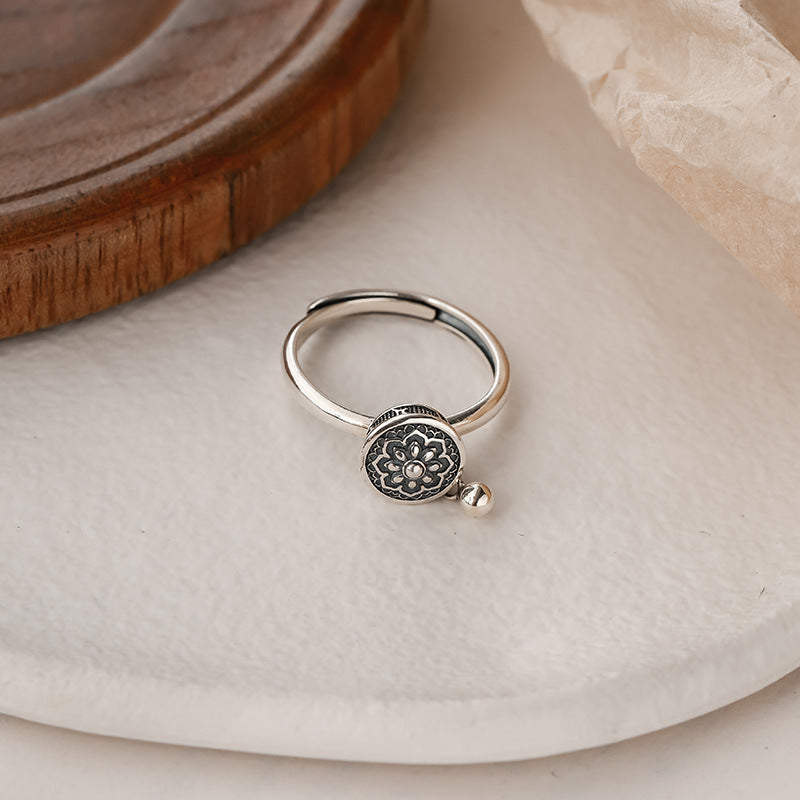925 sterling silver ring - silvery