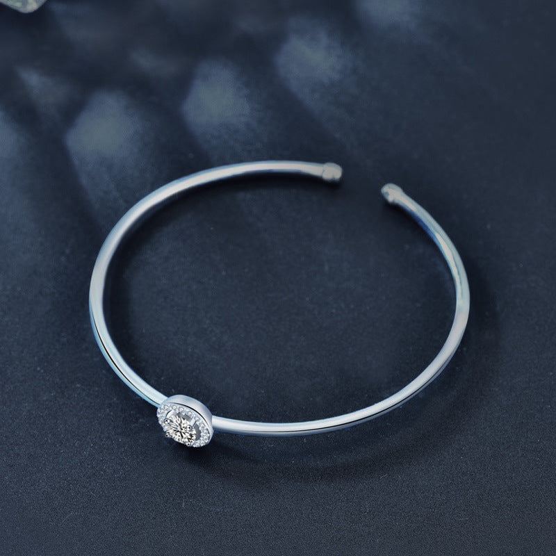 925 Sterling Silver Moissanite Bracelet