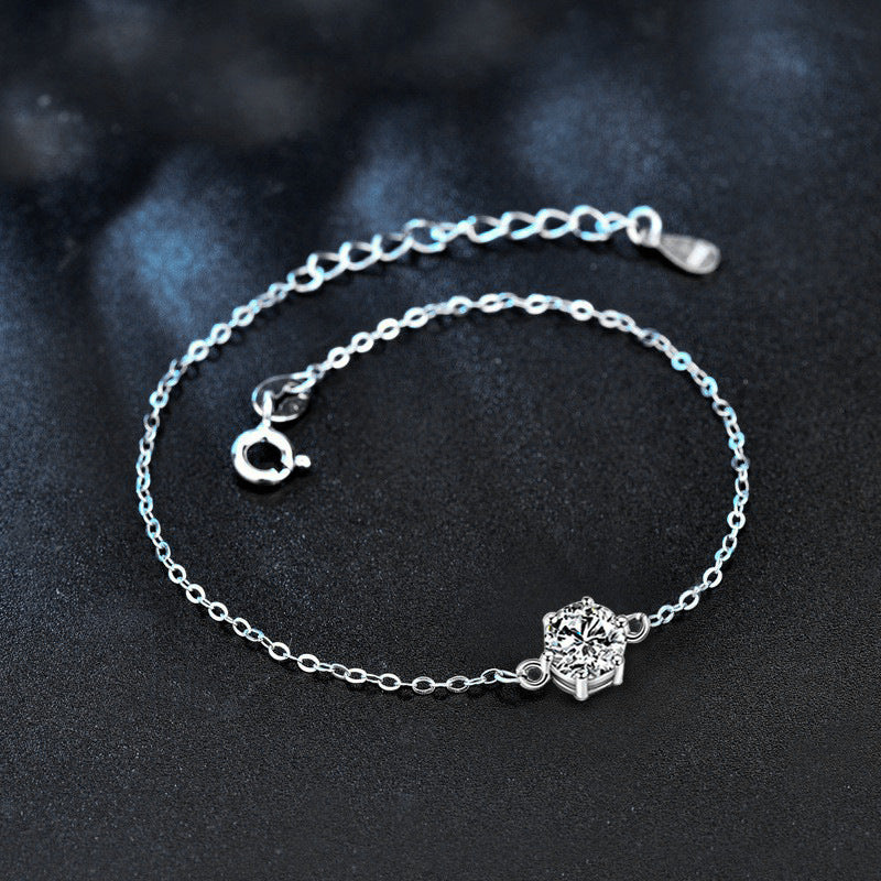 925 Sterling Silver Moissanite Bracelet