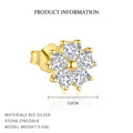 S925 Sterling Silver Earrings Set with Zirconia