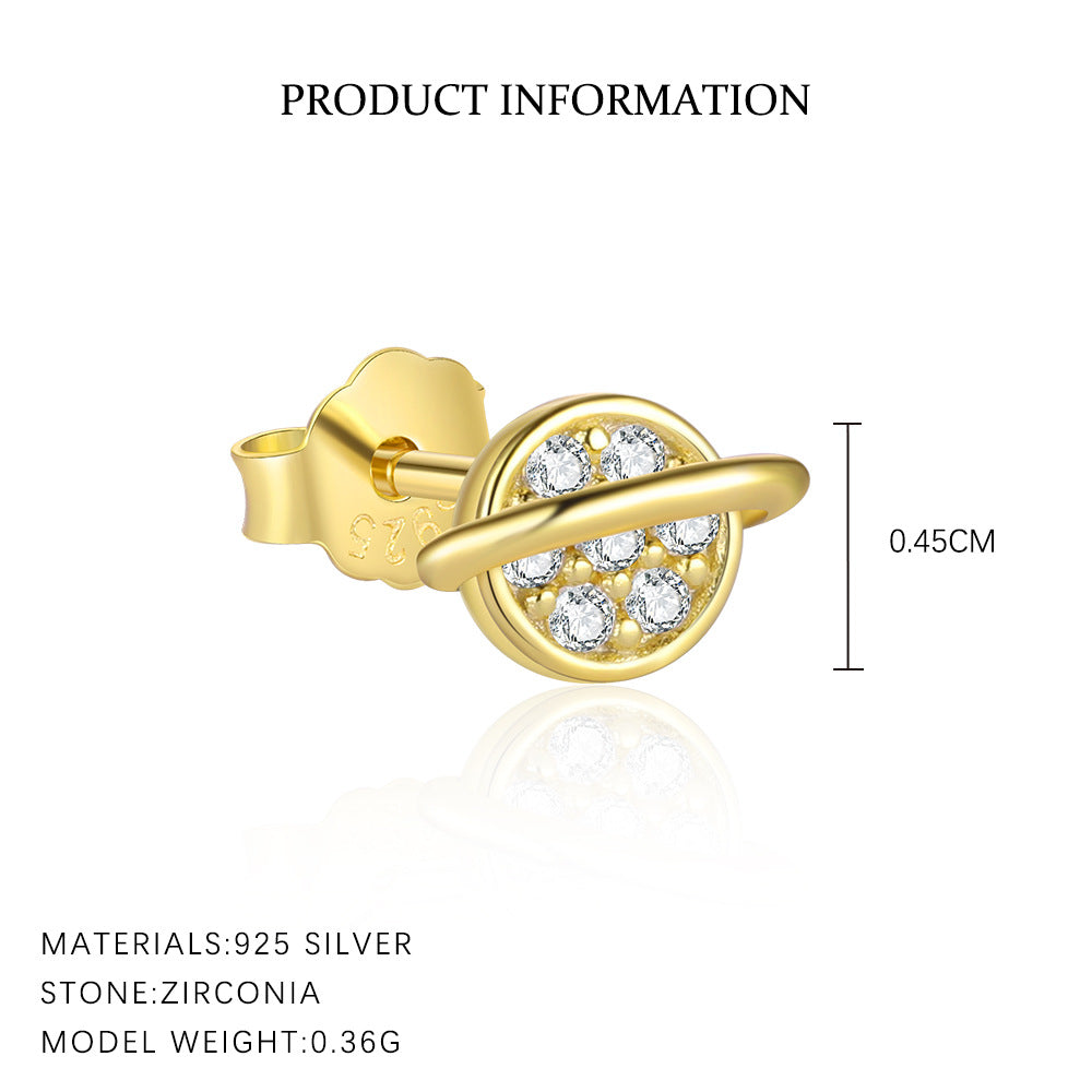 S925 Sterling Silver Ear Stud and Earring Set