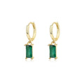 925 Sterling Silver Multicolored Zirconia Earrings