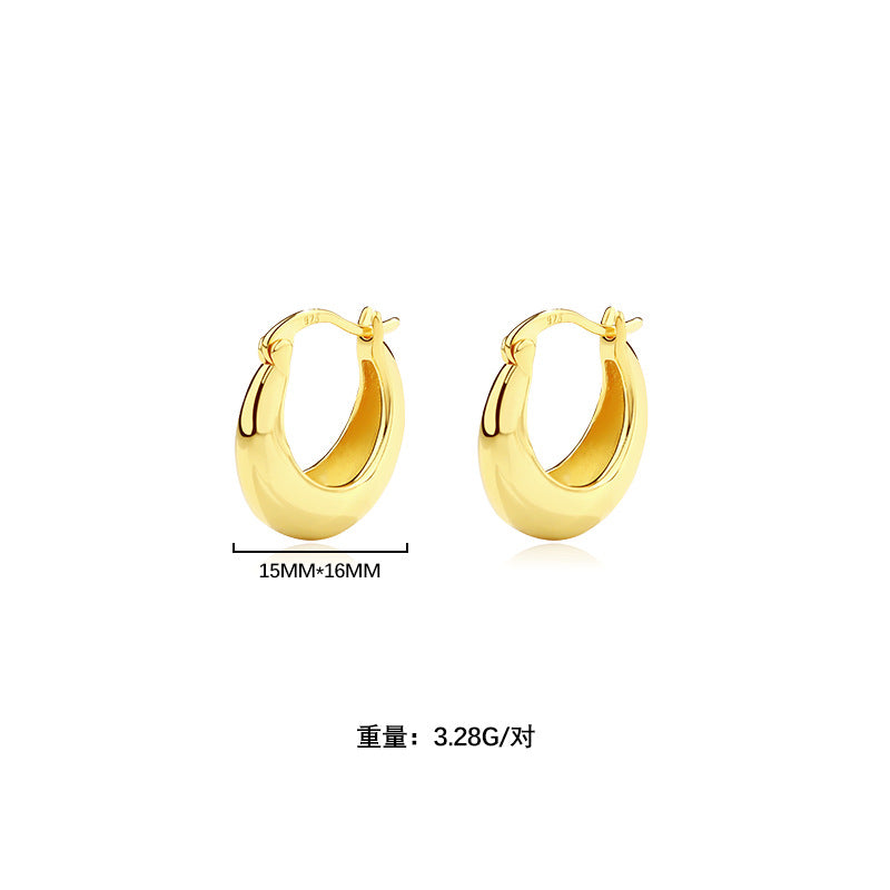 925 Sterling Silver Hoop Earrings