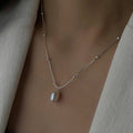 925 sterling silver Baroque pearl necklace