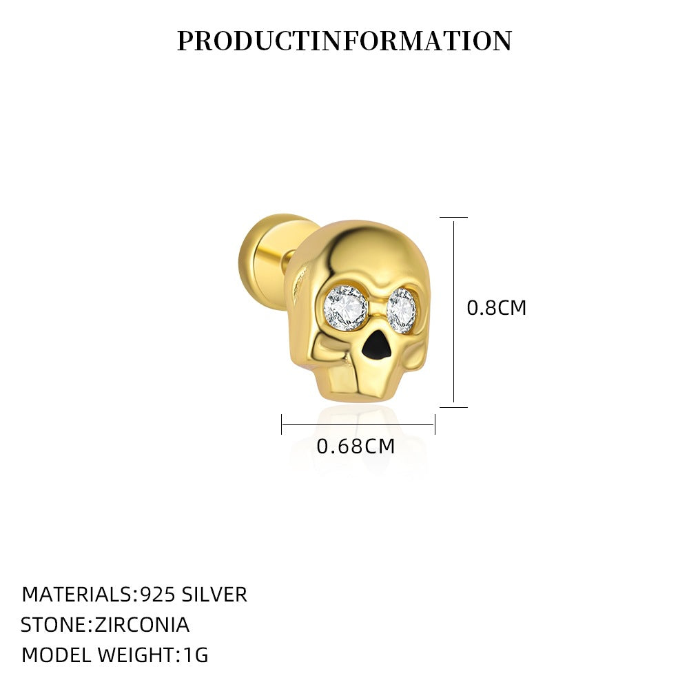 S925 Sterling Silver Cubic Zirconia Stud Earring Set