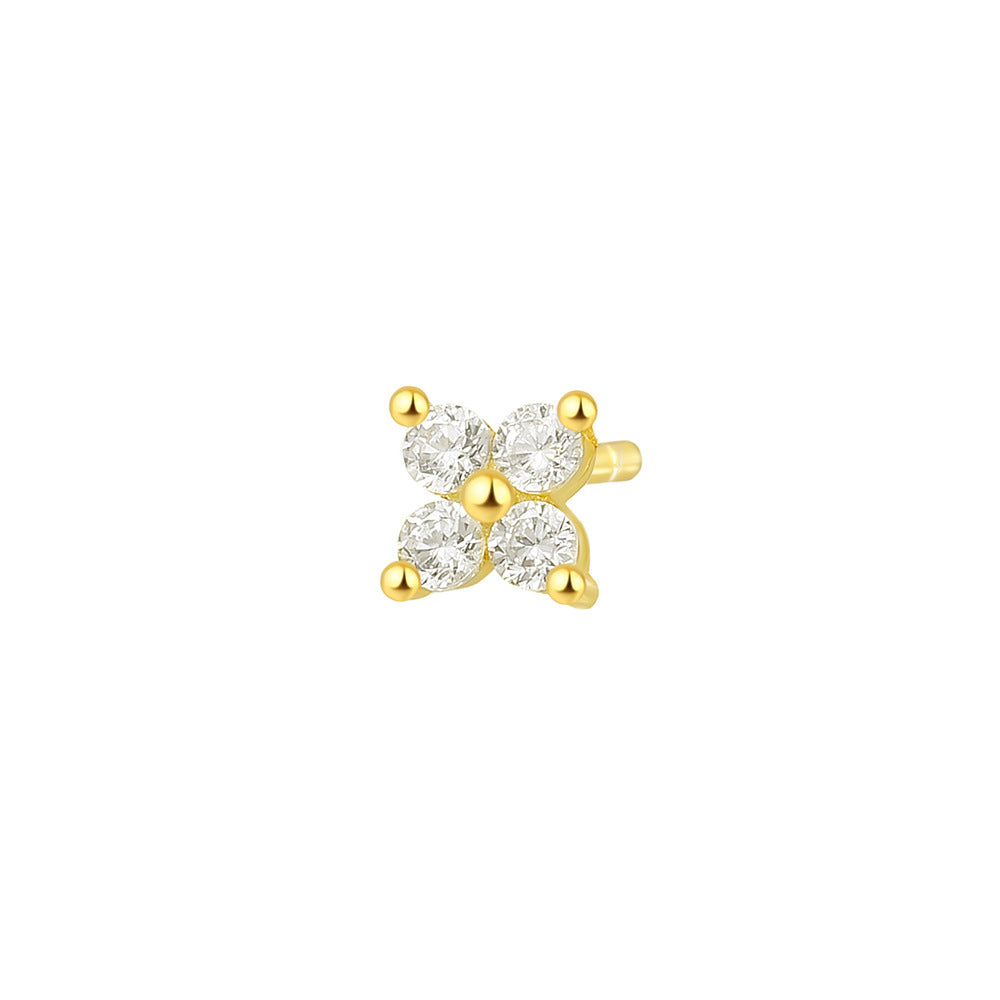 S925 Sterling Silver Earrings Set with Zirconia