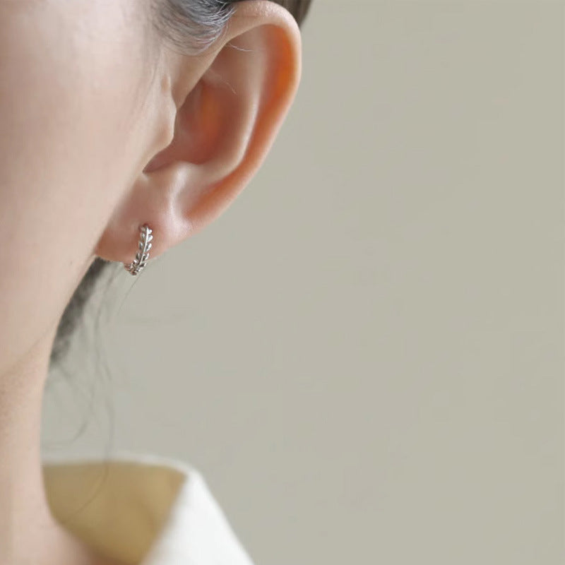 925 sterling silver tree branch design ear buckle