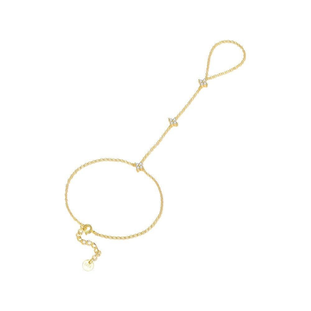 S925 Sterling Silver and Zircon Bracelet