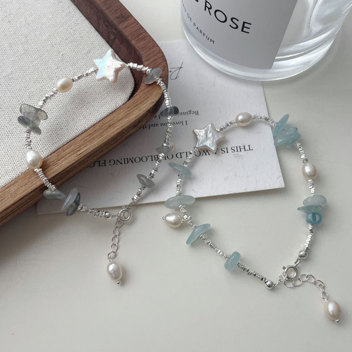 925 sterling silver pearl bracelet