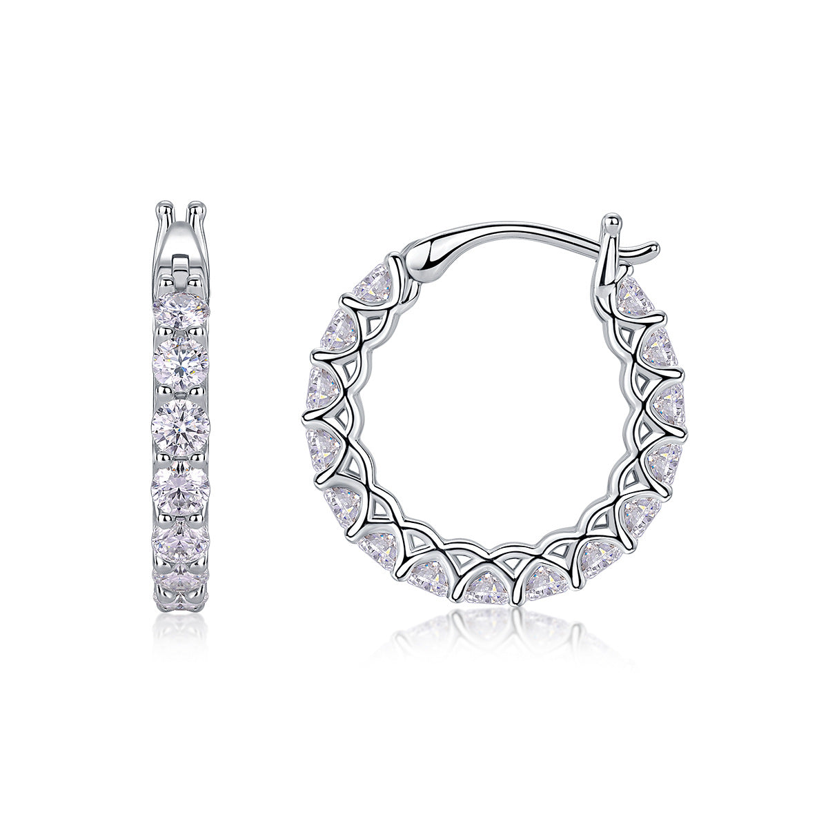 S925 Sterling Silver Moissanite Earrings