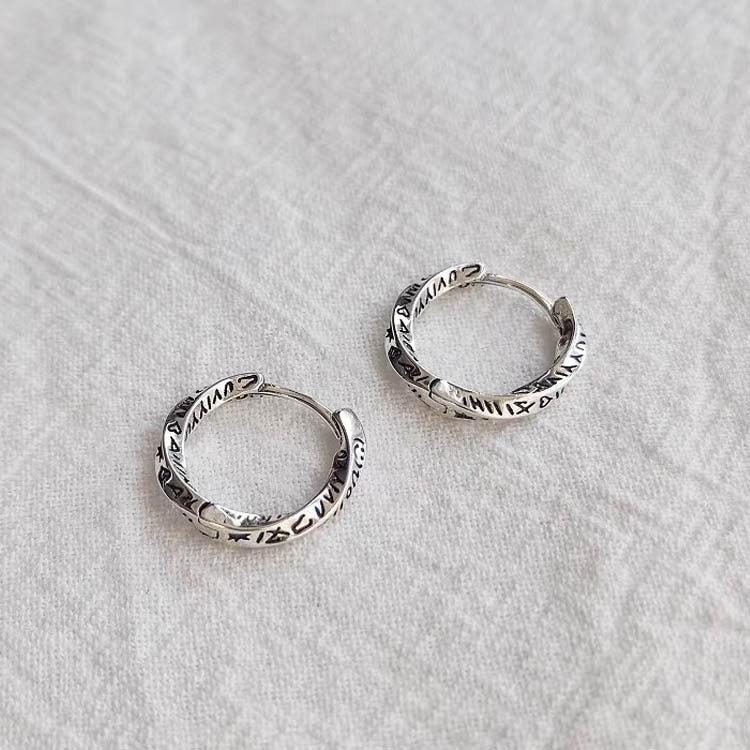 925 sterling silver earrings - silvery
