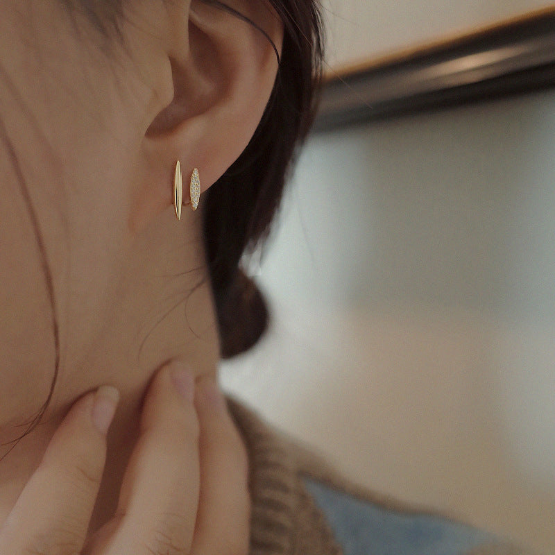 925 sterling silver earrings - golden