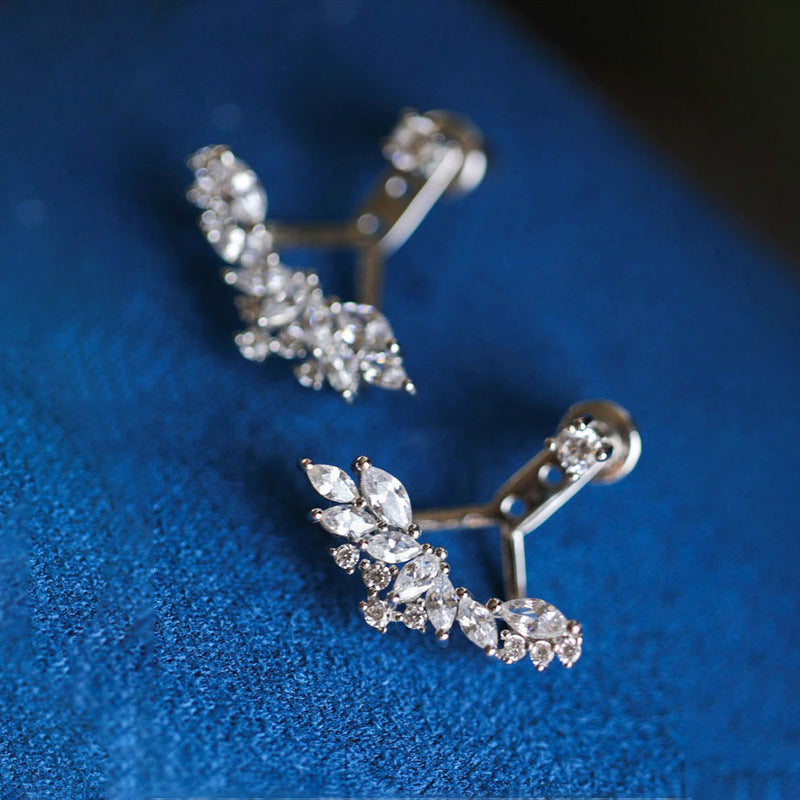 925 sterling silver earrings - silvery