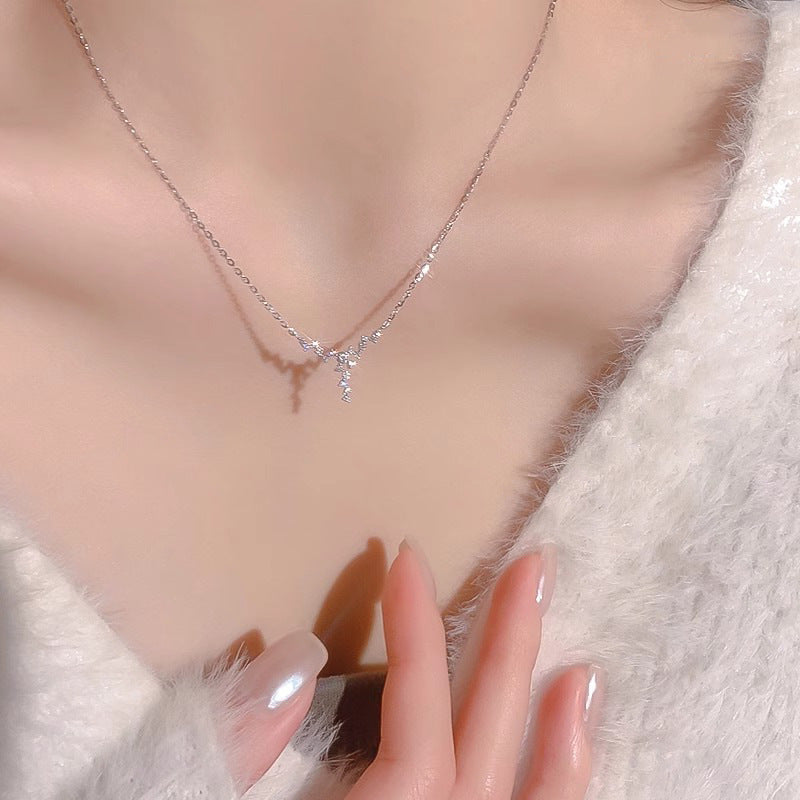 925 sterling silver necklace - silvery