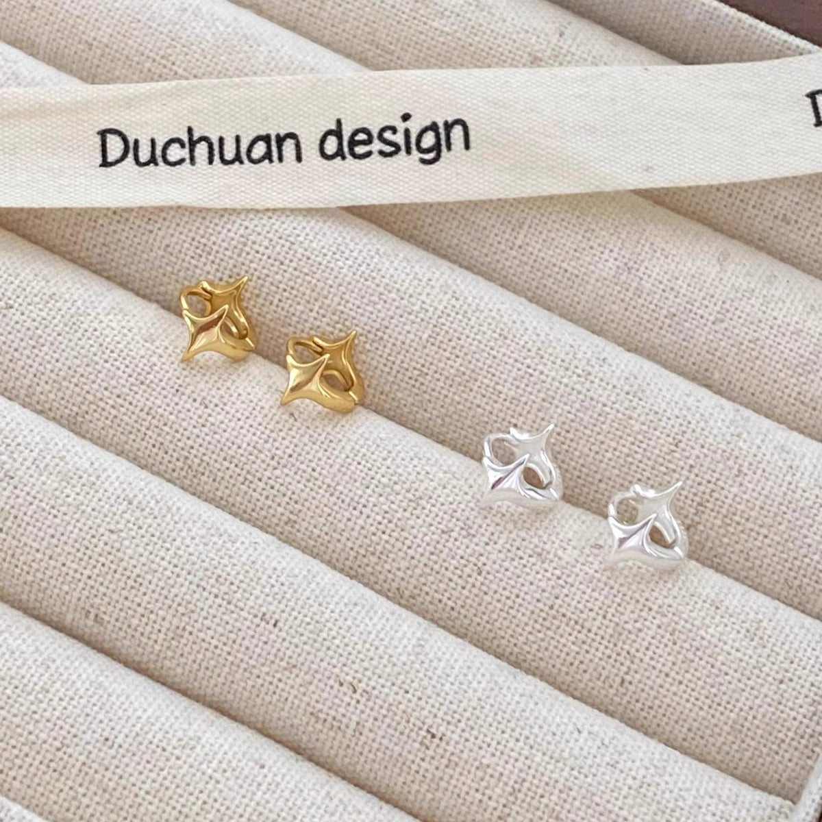 S925 sterling silver star earrings