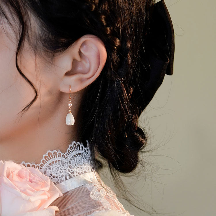 925 sterling silver earrings - golden
