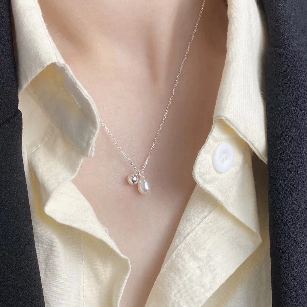 925 sterling silver freshwater pearl necklace