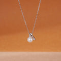 925 sterling silver freshwater pearl pendant necklace