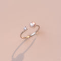 S925 sterling silver freshwater pearl ring