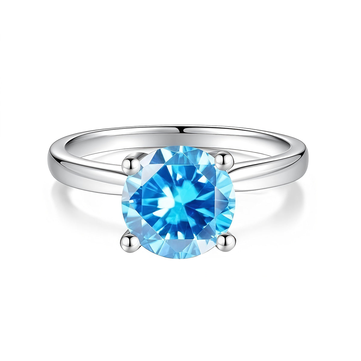 S925 Sterling Silver Moissanite Ring