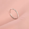 925 sterling silver fine ring - silver