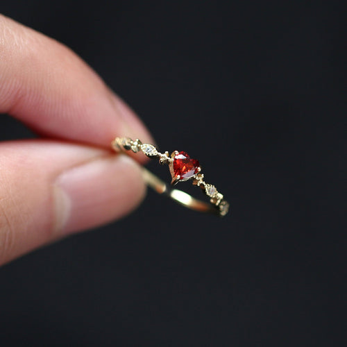 925 silver inlaid zircon ring