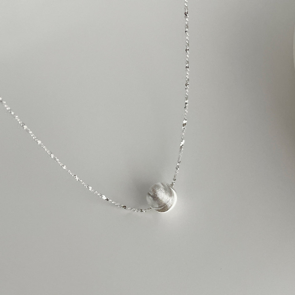 925 sterling silver necklace - silvery