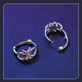 S925 Silver Halloween Spider Earrings