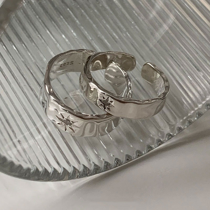 S925 sterling silver ring - silvery