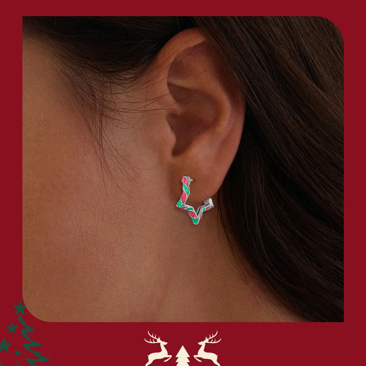 S925 Sterling Silver Christmas Star Earrings