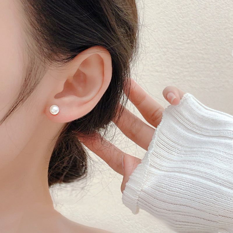 925 sterling silver freshwater pearl earrings