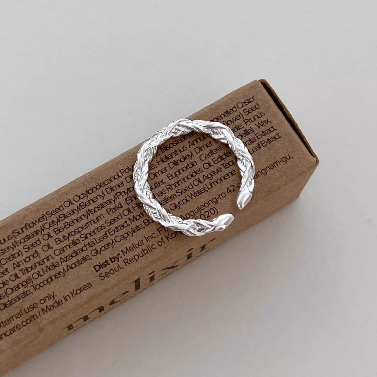 S925 Sterling Silver Open Ring - Silvery