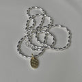 925 sterling silver necklace - silvery
