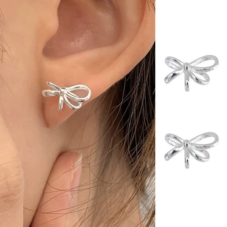925 sterling silver bowkont earrings