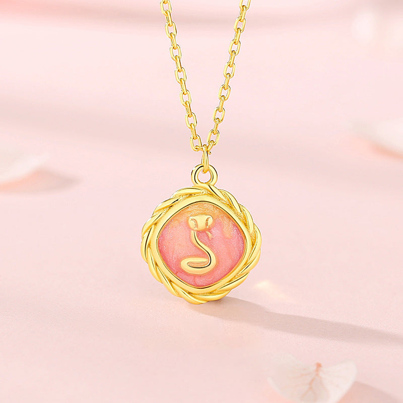 S925 sterling silver bracelet - golden