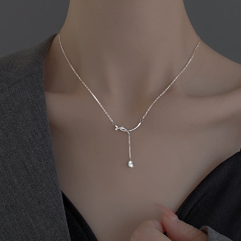 925 sterling silver tassel pendant necklace