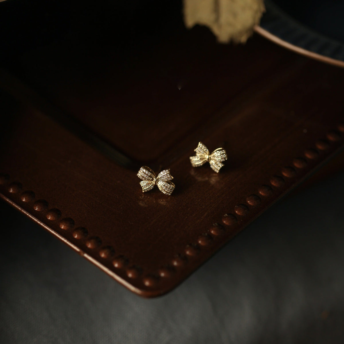 925 sterling silver butterfly earrings - golden