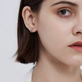 925 sterling silver round earrings