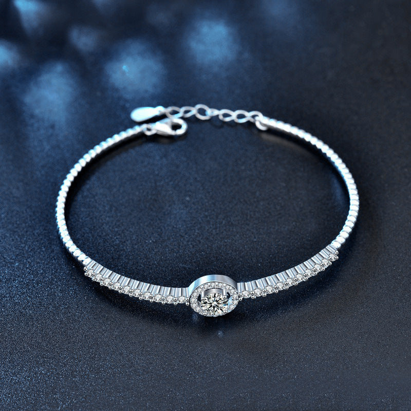 925 Sterling Silver Moissanite Bracelet