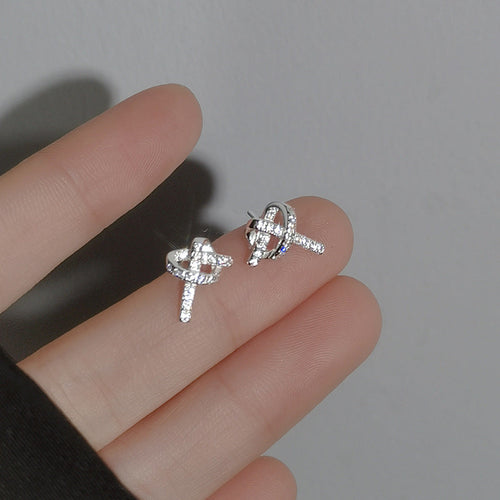 925 sterling silver  earrings - silvery