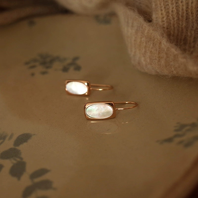 925 sterling silver shell earrings