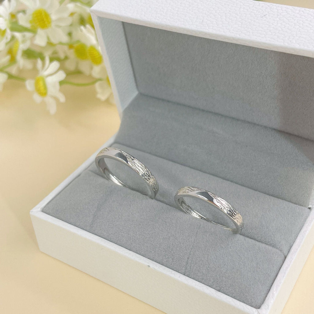 999 Silver Couple's Ring - Silvery