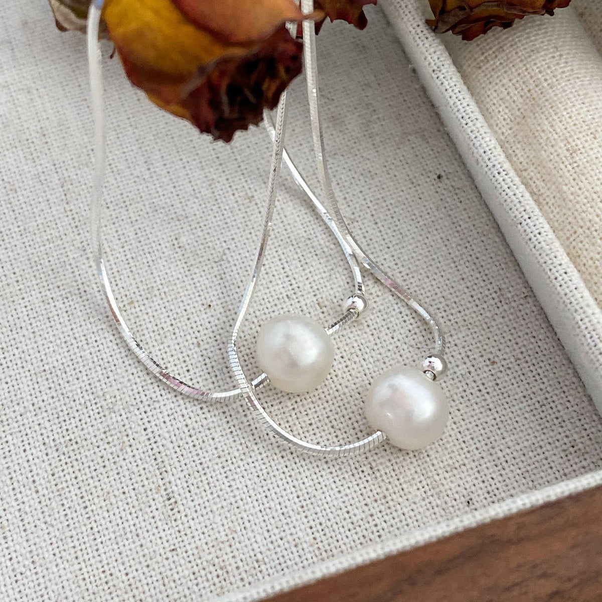 925 sterling silver freshwater pearl necklace