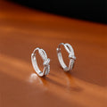 S925 sterling silver ear buckle - silvery