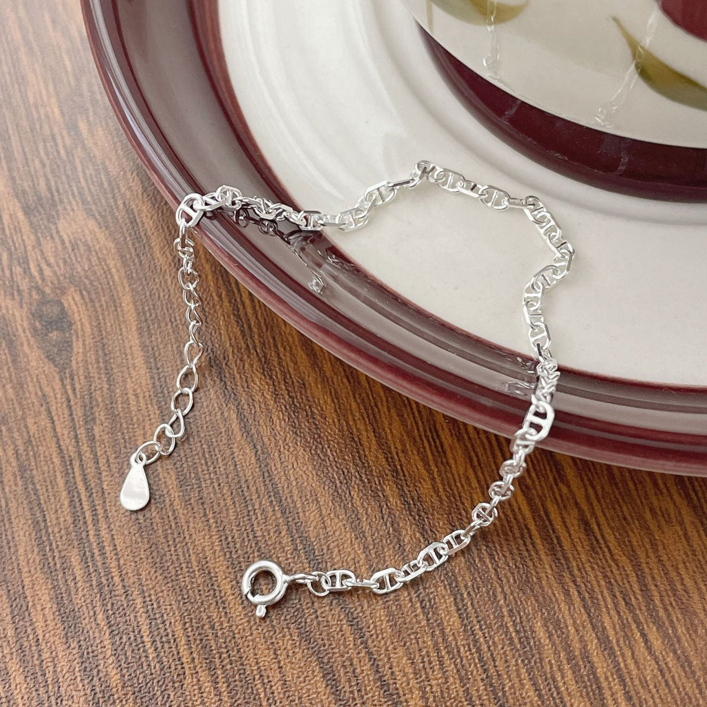 925 sterling silver bracelet - silvery